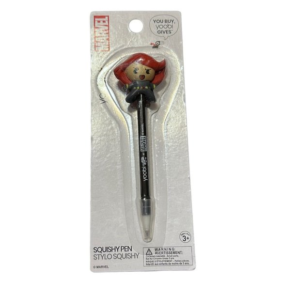 Marvel Binder Zip Pencil Case Black Widow Squishy Pen Erasers SpiderMan - Picture 3 of 6